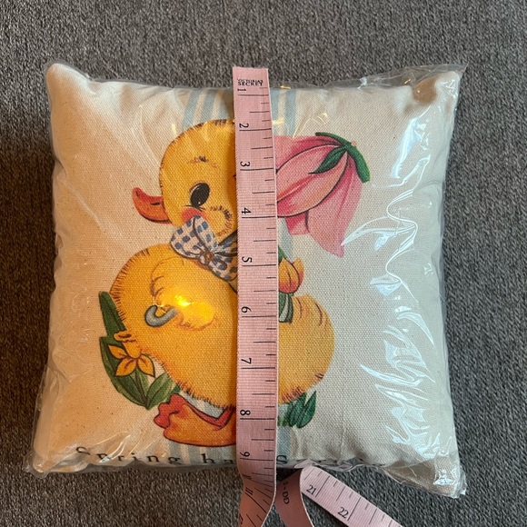 Peach Street Kitsch Vintage Duck Spring has Sprung Mini Pillow - Picture 3 of 4